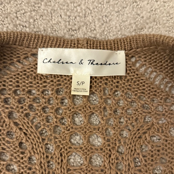 Brown Crochet Long Cardigan - Picture 4 of 5
